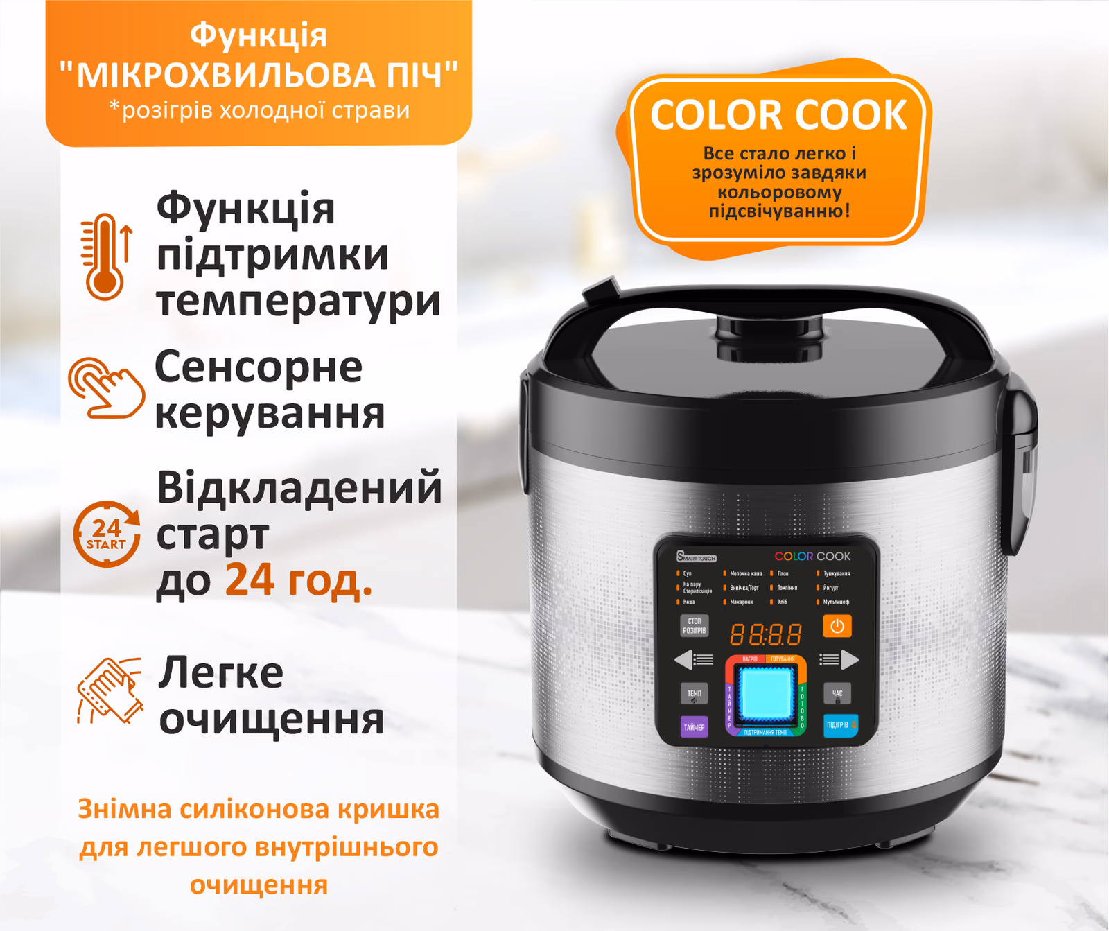 PRIME PMC1286 — Мультиварка, фото 2 з 16