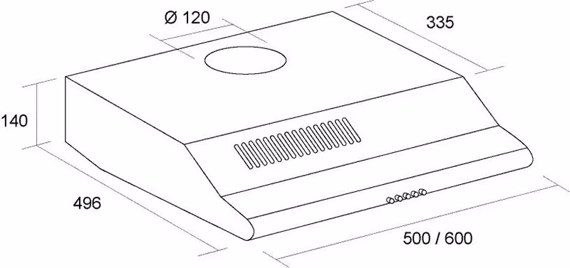 BORGIO 50W — Витяжка, фото 3 з 3