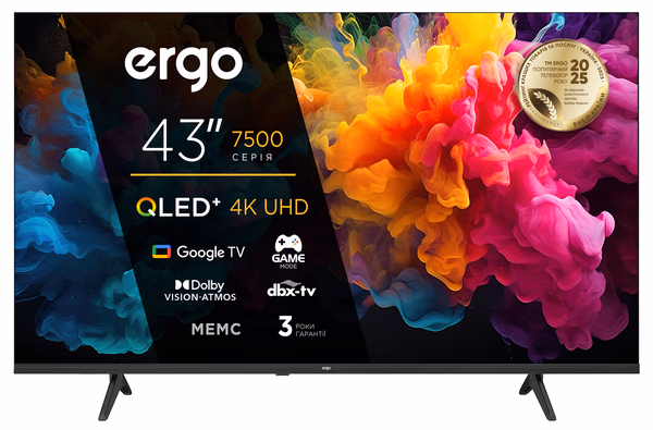 ERGO 43JUQ7500 — LCD Телевізор