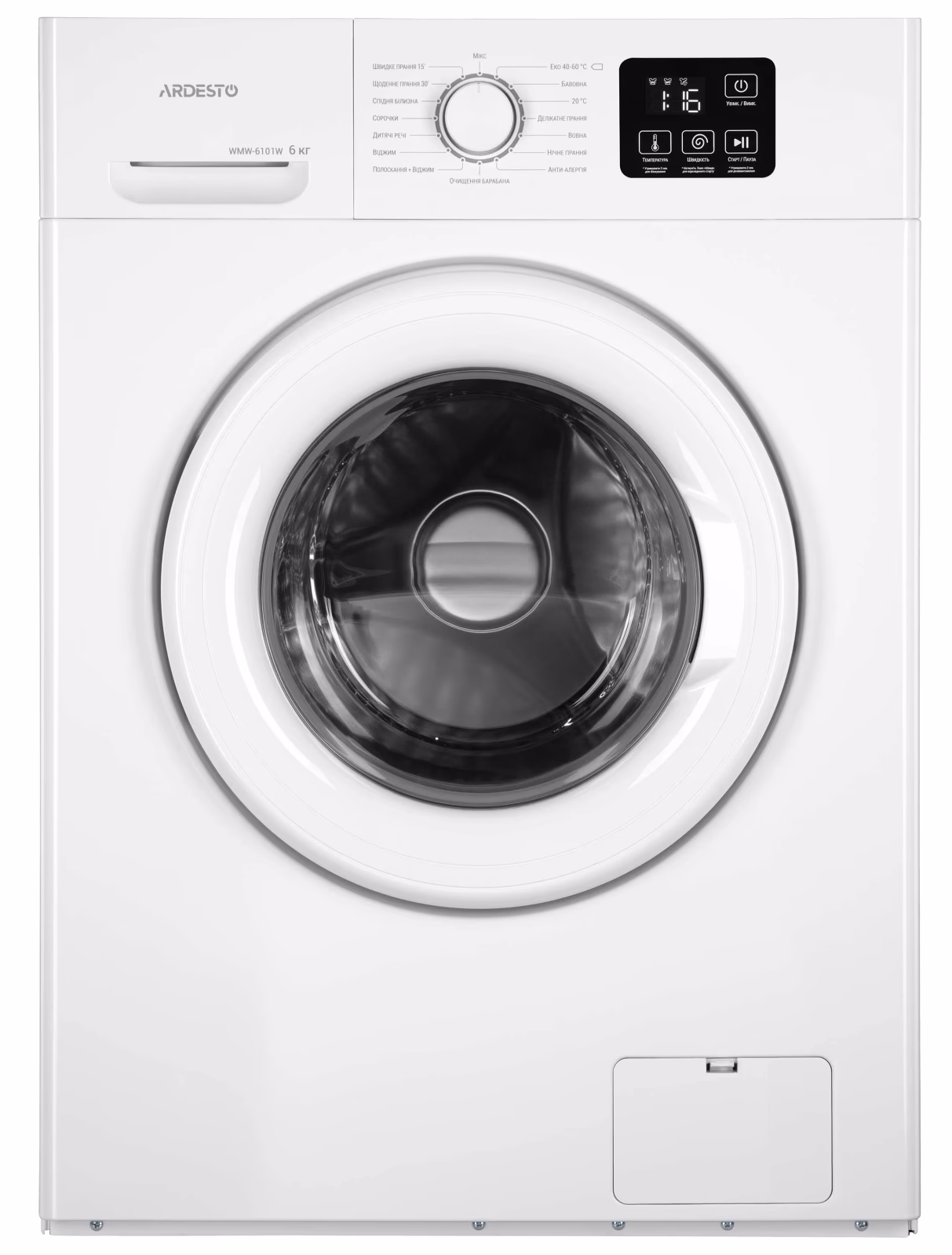 ARDESTO WMW6101W 6кг.1200 об — Пральна машина